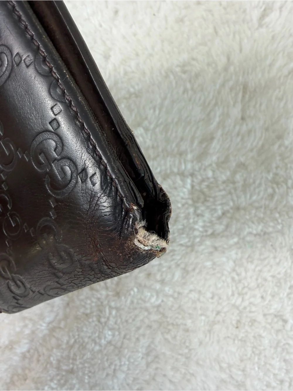 Gucci Black Embossed GG Leather Bi-Fold Wallet